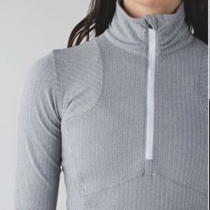 Lululemon Kanto Catch Me great herringbone half zip size 2